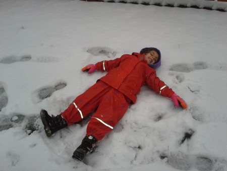 Omul Mic obosit si fericit!